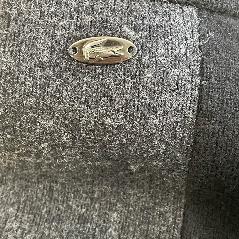 Lacoste Women's Pencil Skirt Black Grey EUC Wool Blend Size 34 (XS) - Picture 3 of 4